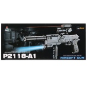 Пистолет с оптич. и лазер. прицелом, с фонарем, глушителем P2118-А1 в кор. 1B00692