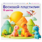 Пластилин для детской лепки "Восковой пластилин 12 цветов" DMR12 Пластилин для детской лепки "Восковой пластилин 12 цветов" DMR12
