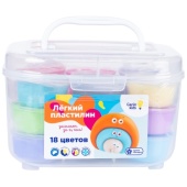 Набор для детской лепки "Лёгкий пластилин 18 цветов" TA1724 Набор для детской лепки "Лёгкий пластилин 18 цветов" TA1724