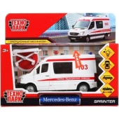 Машина "mercedes-benz sprinter скорая" 14см, открыв. двери, инерц. в кор Технопарк SPRINTERVAN-14AMB