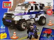 UAZ конструктор uaz HUNTER спецназ, 49 дет. (легко собрать) Город мастеров SB-3277