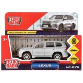 Машина металл "LEXUS LX-570" 12см, открыв. двери, инерц, СЕРЕБРИСТЫЙ LX570-SL