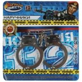 Наручники металл блист.21*22*1см ИГРАЕМ ВМЕСТЕ 1709Y148-R (192) Наручники металл блист.21*22*1см ИГРАЕМ ВМЕСТЕ 1709Y148-R (192)