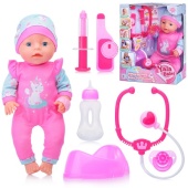 Пупс "Нона" с аксессуарами, в коробке YL2340E-B / 424789