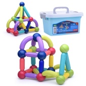 Конструктор магнитный "Палочки и шарики" (36 дет.) в ящике   MG0001-1 / 434433