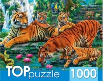 TOPpuzzle. ПАЗЛЫ 1000 элементов. ХТП1000-2160 Семейство тигров