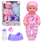 Пупс "Ульяна" (пьет, писает) с аксессуарами,    YL2530A-A / 486406