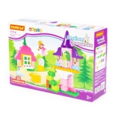 Конструктор "Макси" - "Весёлая принцесса" (50 элементов) (в коробке) 77714 Конструктор "Макси" - "Весёлая принцесса" (50 элементов) (в коробке) 77714