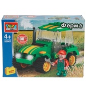 Конструктор ТРАКТОР, 102 дет. Город мастеров 52001-AA