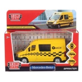 Машина "mercedes-benz sprinter такси" 14см, открыв. двери, инерц. в кор. SPRINTERVAN-14TAX-YE