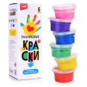 Пальчиковые краски 6 цветов по 50 мл Пкр-008 / 378915