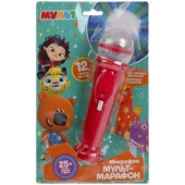 Микрофон мульт-марафон МУЛЬТ 25 песен,звуков,фраз.свет.HT1060-R