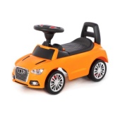 Каталка-автомобиль "SuperCar" №2 со звуковым сигналом (оранжевая) 84569