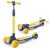 Самокат 3-х кол., жёлтый, светящиеся колёса, PU, нагрузка 50кг, ABEC 7,  U038242Y / 385701
