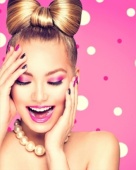 Алмаз мозаика (клас.) 30х40 см, с подр., с полн. заполн. ГЛАМУРНАЯ ДЕВУШКА (Арт. DP004)