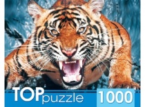 TOPpuzzle.ПАЗЛЫ 1000 элементов.ГИТП1000-2145 Грозный тигр
