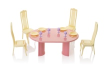 Столовая "Маленькая принцесса". Лимонные стулья С-1589 Столовая "Маленькая принцесса". Лимонные стулья С-1589