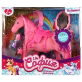 Аксессуары для кукол 29 см флокированный единорог с акс для Софии, кор КАРАПУЗ , KT3211D-UNP-S