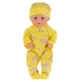Одежда для кукол "Карапуз" 40-42см, желтый комбинезон с шапочкой "зверята" OTF-1902CH-RU
