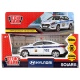 Машина металл "hyundai solaris полиция" 12см, откр.двери, инерц, белый в кор. SOLARIS2-12POL-WH