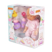 Пупс "Весёлый" (35 см) с соской + набор для купания (3 элемента) 78360