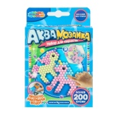 Аквамозаика 200 бусин мистические единороги МУЛЬТИ АРТ   AB-120538