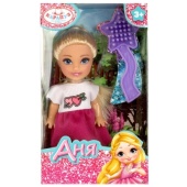 Кукла Анечка 12см, акс., кор КАРАПУЗ  ANNA-C3-BB