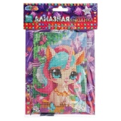 Алмазная мозаика 10*15 сказочный единорог МУЛЬТИ АРТ   AM10X15-113780