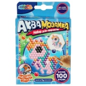 Аквамозаика 100 бусин единорог МУЛЬТИ АРТ   AB-100UN