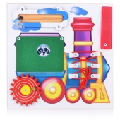 Бизиборд (25х25) "ВЕСЕЛЫЙ ПАРОВОЗИК" 0003571 / 252149