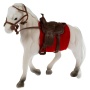 Аксессуары для кукол 29 см флокированная лошадь с акс для Софии, кор КАРАПУЗ KT3211-HW-S