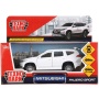 Машина металл "MITSUBISHI PAJERO SPORT" 12см, открыв двери, инерц, белый в кор Технопарк, PAJERO-S-W
