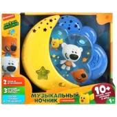 Ночник Ми-ми-мишки с проектором. песни из м/ф, звуки природы, свет, на бат, HT486-R