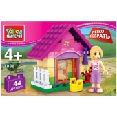 КОНСТРУКТОР "ГОРОД МАСТЕРОВ" ДОМИК ПИТОМЦА, С ФИГУРКОЙ, "ЛЕГКО СОБРАТЬ" AA-1838-R КОНСТРУКТОР "ГОРОД МАСТЕРОВ" ДОМИК ПИТОМЦА, С ФИГУРКОЙ, "ЛЕГКО СОБРАТЬ" AA-1838-R