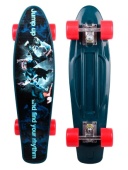 Скейтборд "Ритм"пластик,основа аллюм.,(56х15х10)(колеса ПУ 60мм) ( Арт. 883-3)