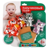Игрушка пластизоль д/ванны пальчиковый театр капитошка  животные 5шт КАПИТОШКАLX-PT-ST01