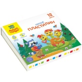 Пластилин Мульти-Пульти "Енот в сказке" 12цв. МП_41710