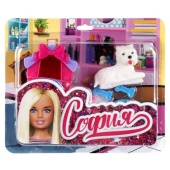 Аксессуары для кукол 29 см питомец с акс для Софии, блистер КАРАПУЗ ,  PET-02-S-BB