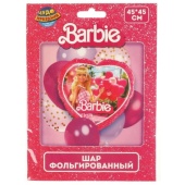 Фольгированный шар-сердце барби ЧУДО ПРАЗДНИК   FBS-113329-BAR