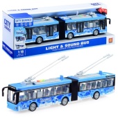 Троллейбус 1:16 (свет, звук) на батарейках,    WY915B / 338874
