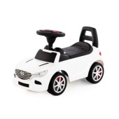 Каталка-автомобиль "SuperCar" №4 со звуковым сигналом (белая) 84514