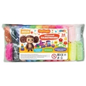 Легкий пластилин Чебурашка 24 цв. 10 гр MultiArt   FLUFFY24-121131