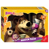 Контурный Макси-пазл 15 эл. "Маша и Медведь" (Анимаккорд)  65006 / 442893