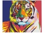 Картина по номерам на холсте 50х40 "Радужный тигр" КН5040003