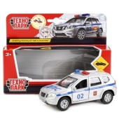 МАШИНА "ТЕХНОПАРК" МЕТАЛЛ. ИНЕРЦ. NISSAN TERRANO ПОЛИЦИЯ 12СМ, ОТКРЫВ. ДВЕРИ SB-17-47-NT(P)-