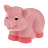Игрушка для ванны свинка сетка, хенгтег КАПИТОШКА, LXB104-410-2