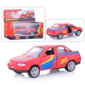 МАШИНА "ТЕХНОПАРК" МЕТАЛЛ. ИНЕРЦ. LADA 110 СПОРТ 12СМ, ОТКРЫВ. ДВЕРИ SB-16-44-S-WB