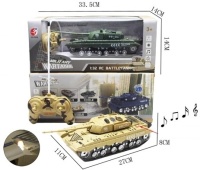 Танк на радиоуправлении, свет, звук в коробке 27*11*8 163-E8033 / OBL779186