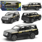 Чёрная инерционная машинка с прозрачной крышей die-cast,1:32, открывающиеся двери   FT1101-47 / 4848