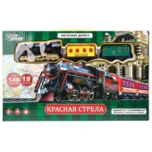 Железная дорога на бат. красная стрела, длина 148см, кор.37*23*5см ТЕХНОДРАЙВ B1930732-R